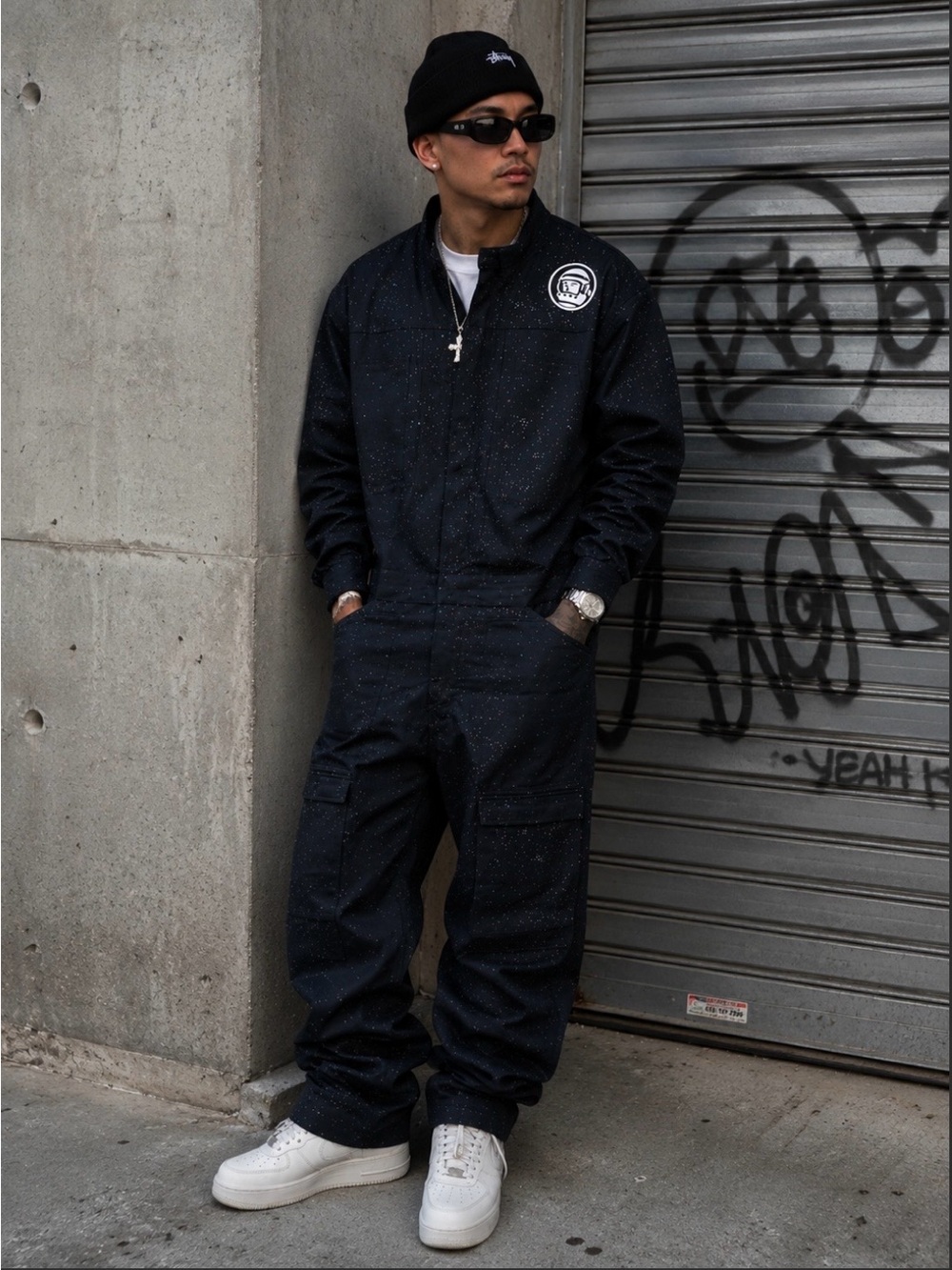 Billionaire Boys Club Black Galaxy Overall